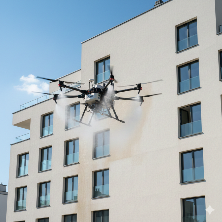 produits d'entretien et de rénovation bâtiment compatibles par drone