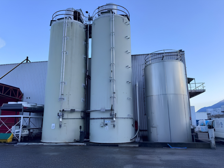 Silo industriel propre après nettoyage au SCALP AQUA 03 par drone