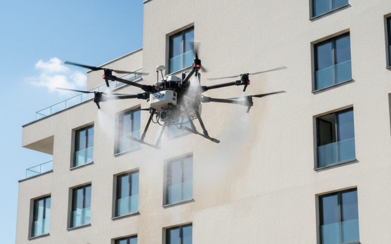 produits d'entretien et de rénovation bâtiment compatibles par drone